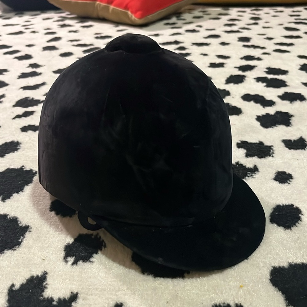 Vintage Tress and Co. London Black Velvet Riding Hat